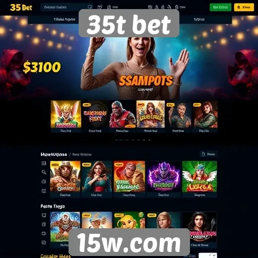 Interface e usabilidade do site 35t bet